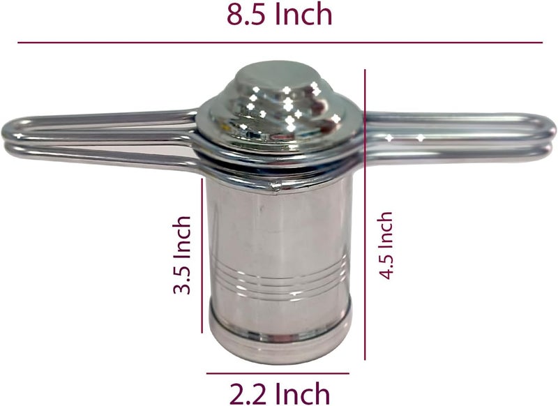 DBY Stainless Steel Press Sev Sancha Machine Press Murukku Maker Traditional Sorya Idiyappam Maker Kitchen Dough Press Dab sev Sancha with 6 Jali - Image 2